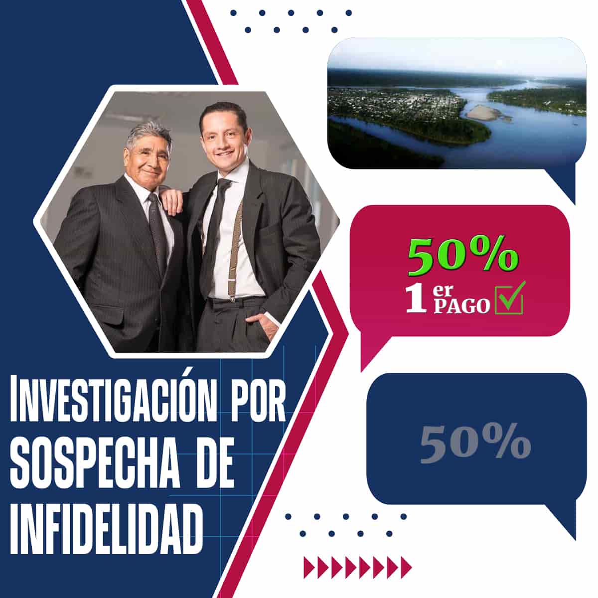 Detectives Privados Orellana sospecha de infidelidad – Pago inicial