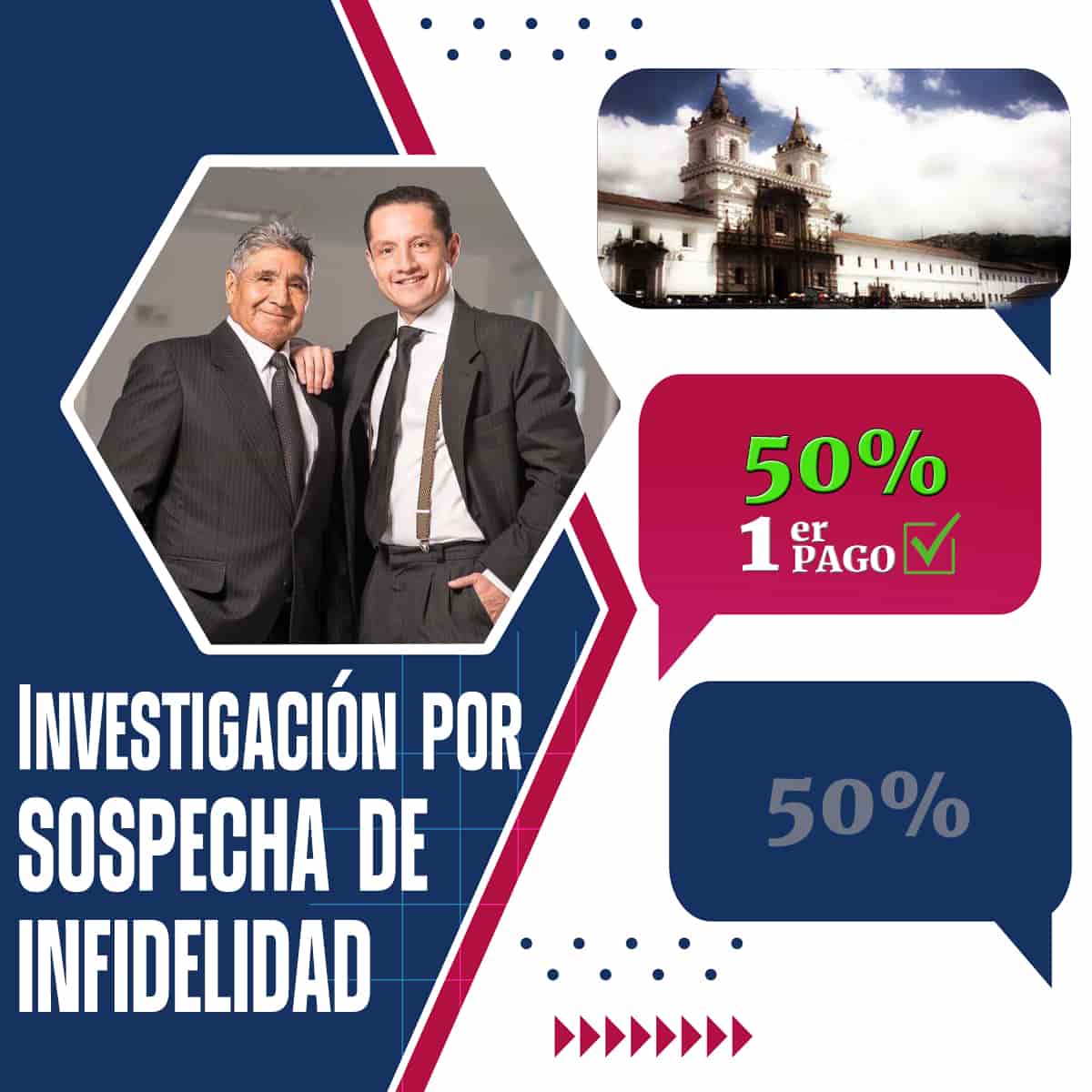 MOCHsolo Detectives Privados Quito sospecha de infidelidad – Pago inicial