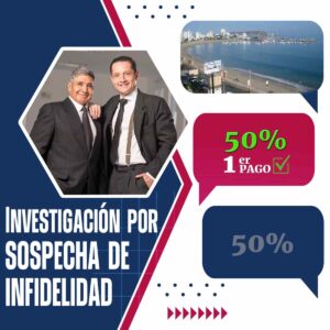 Detectives Privados Santa Elena sospecha de infidelidad – Pago inicial