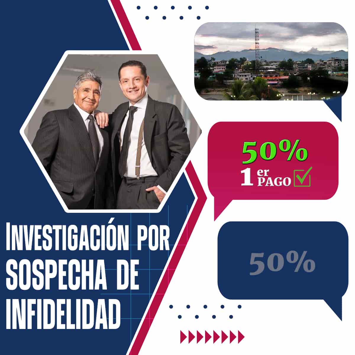 Detectives Privados Tena sospecha de infidelidad – Pago inicial