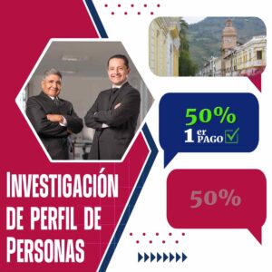 Detectives Ibarra para seguimiento del perfil de personas – Pago inicial