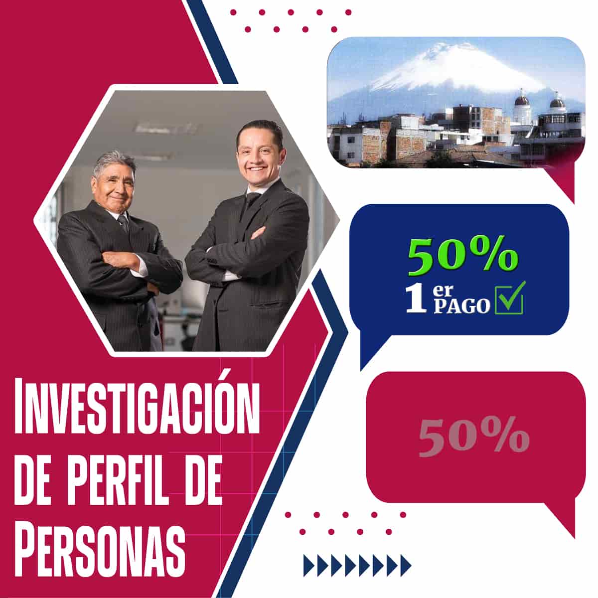 Detectives Latacunga para seguimiento del perfil de personas – Pago inicial