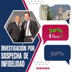 Detectives Privados Ibarra sospecha de infidelidad – Pago inicial