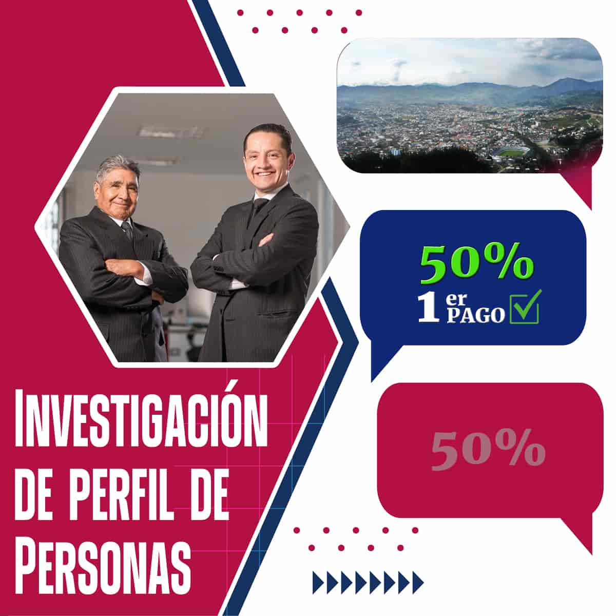 Detectives Zamora para seguimiento del perfil de personas – Pago inicial